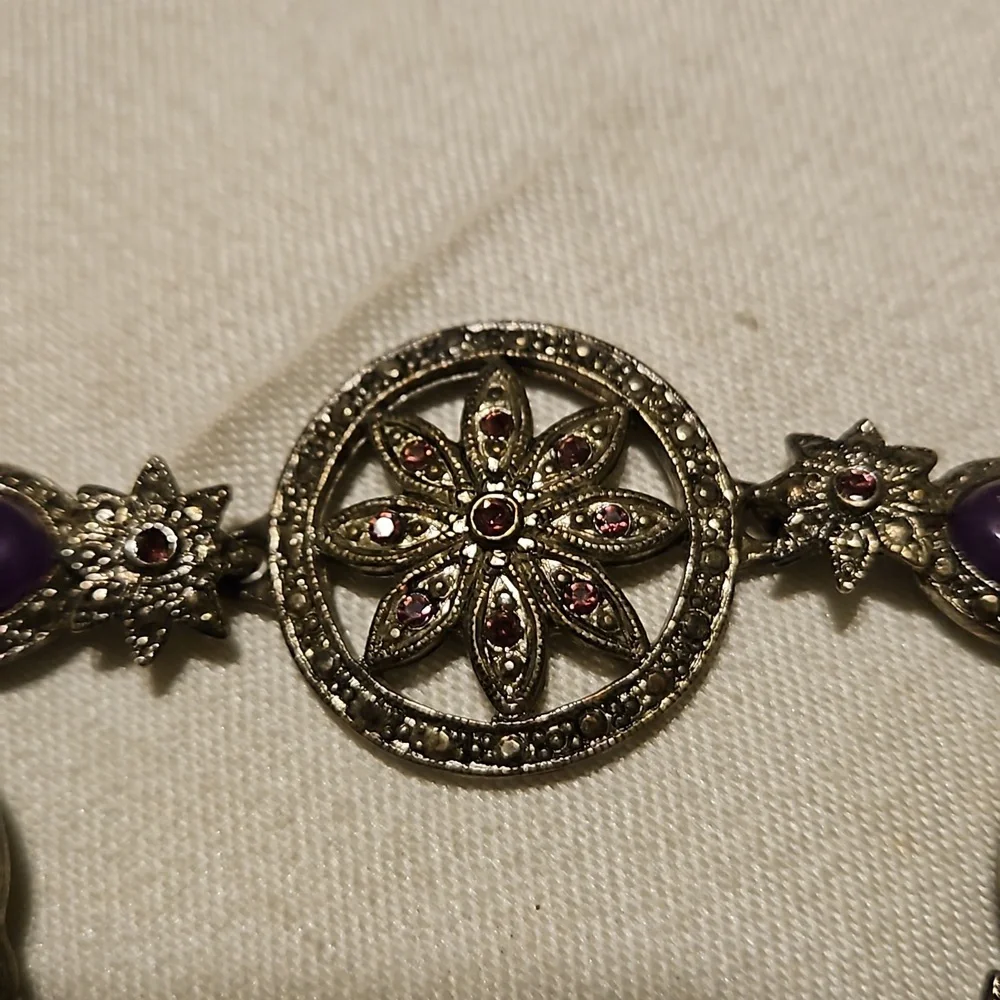 Premier Designs Purple and Silver Tone Bracelet - Picture 5 of 5